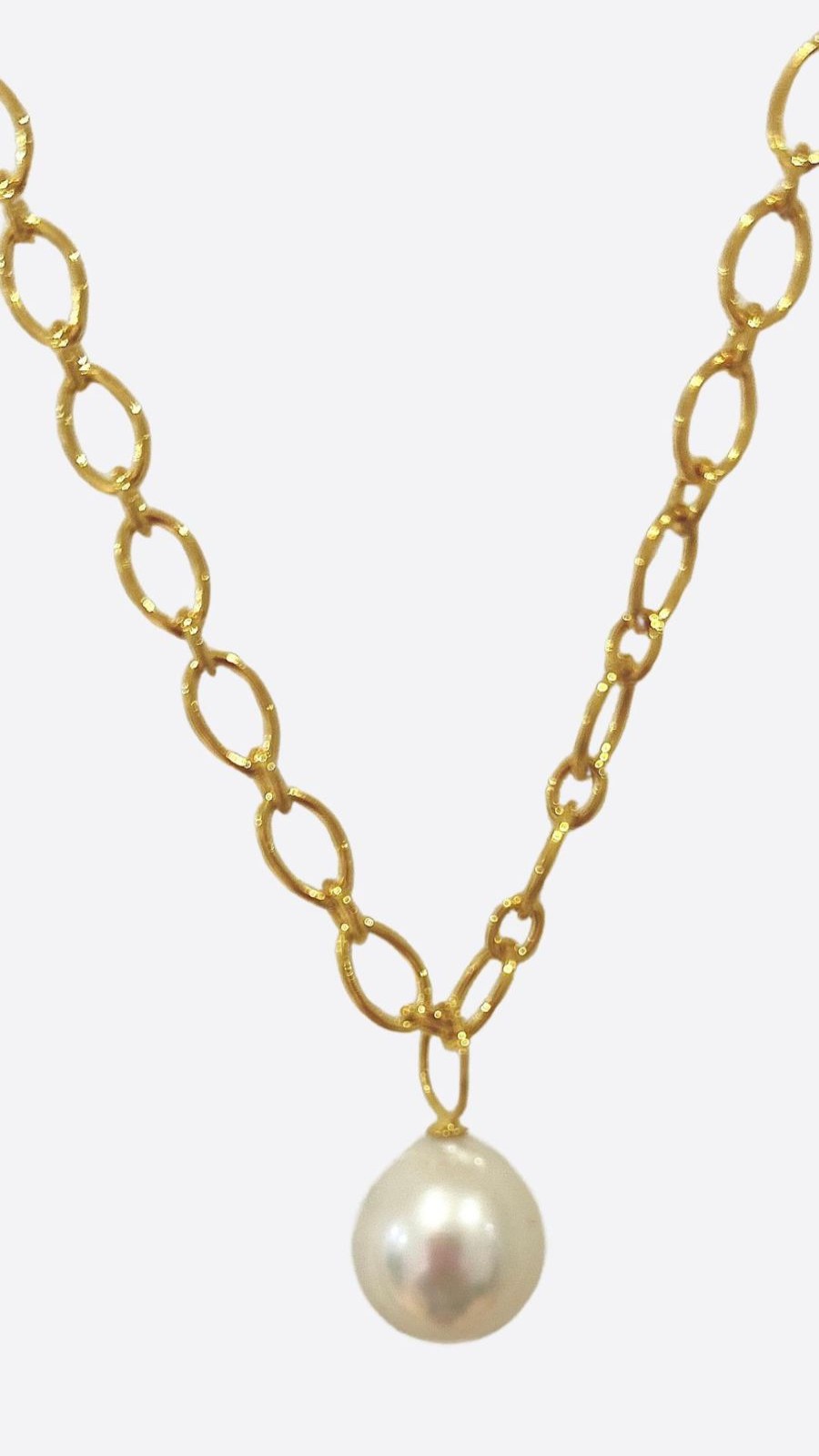 Wholesale Claudia Bradby Pearl Power Chain Necklace Gold