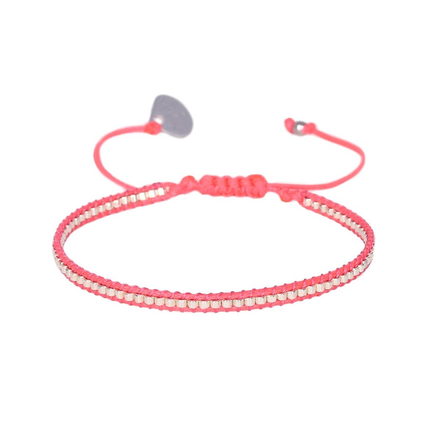 New Mishky Neon Row Bracelet Pink