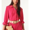 Best ba&sh Lara Dress Fuchsia