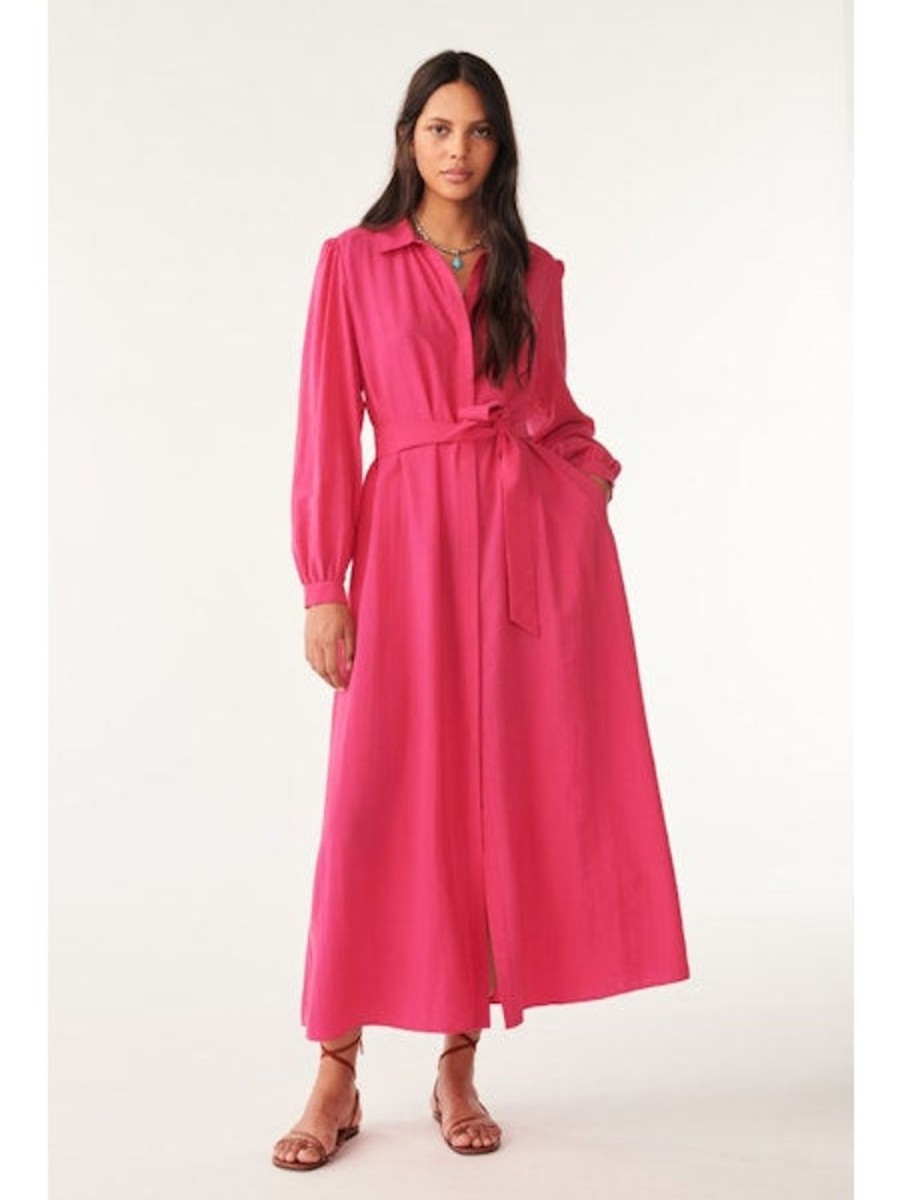 Best ba&sh Lara Dress Fuchsia