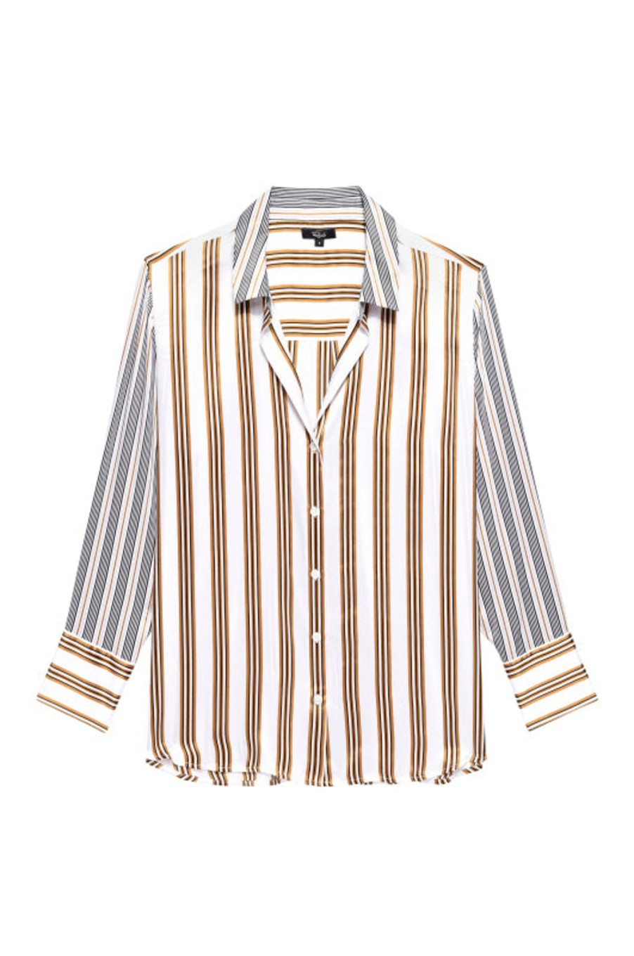 New Rails Dorian Shirt Bronze Mix Stripe