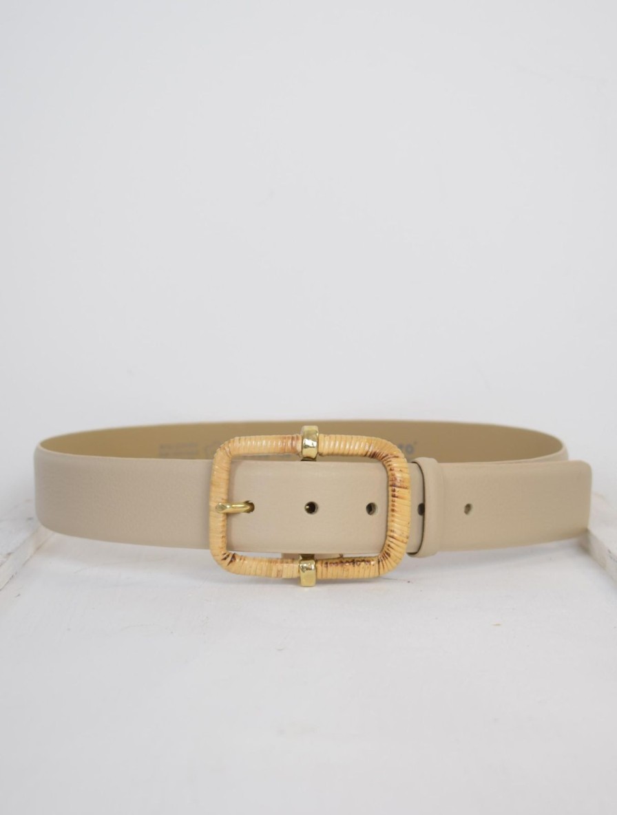 New Abro Nina Wrapped Buckle Belt Sahara