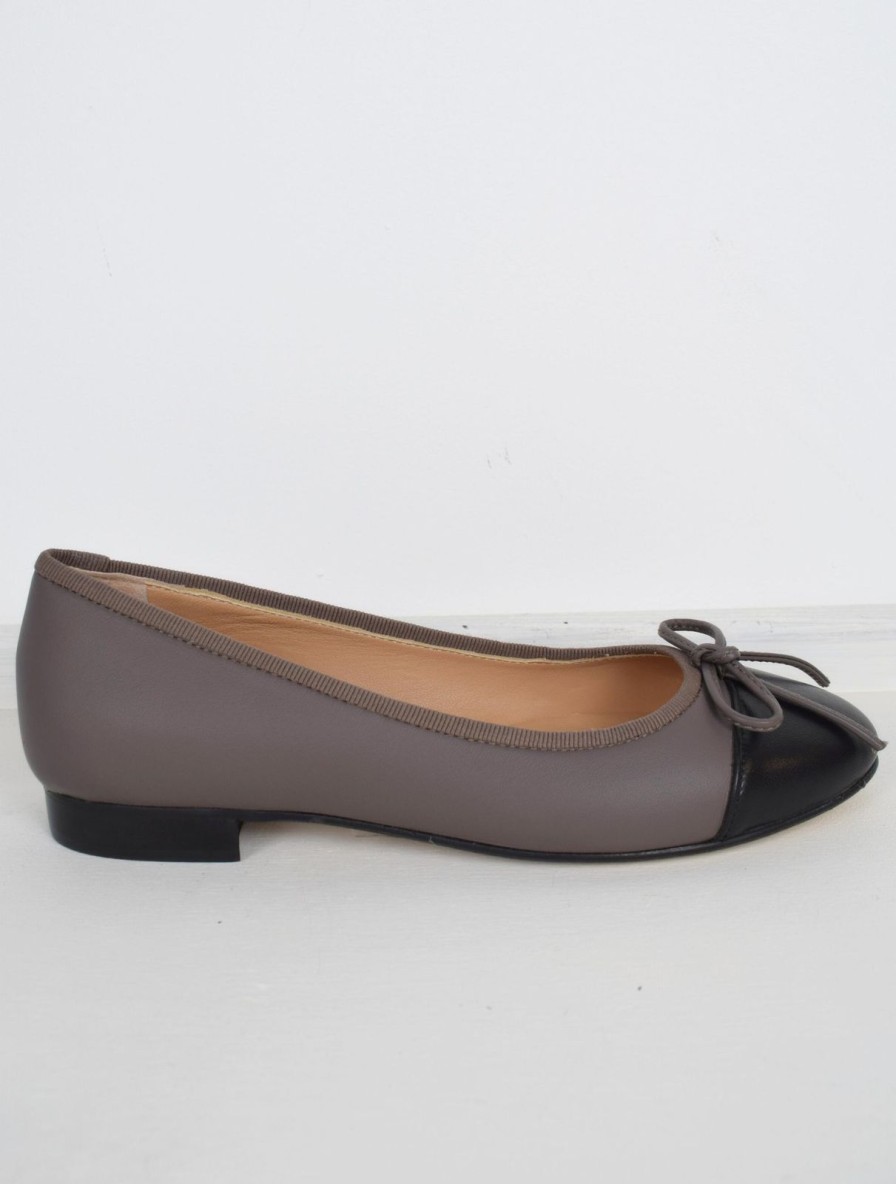 Wholesale Donna Lei Coco Ballerina Pump Taupe/Black