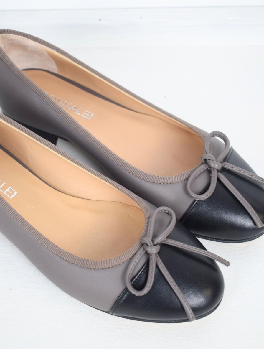 Wholesale Donna Lei Coco Ballerina Pump Taupe/Black