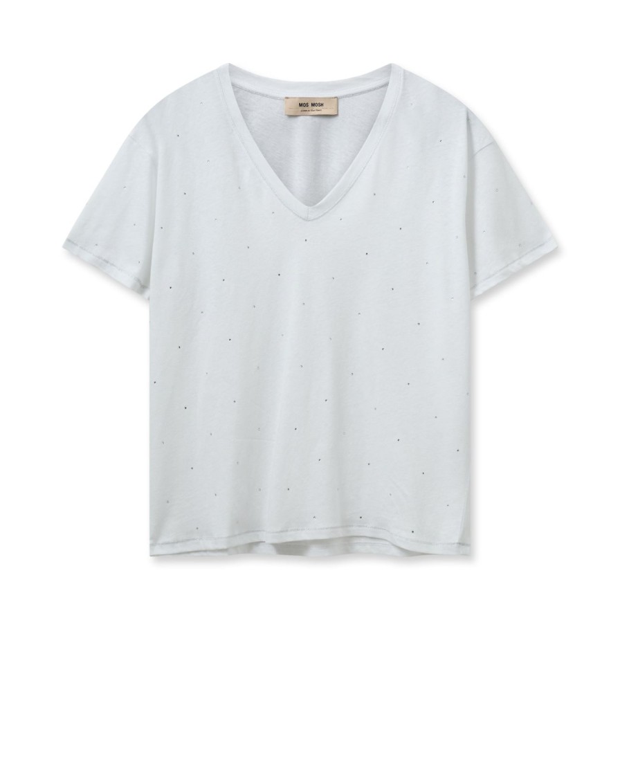 Best Mos Mosh Mmmain V-Ss Deco Tee White