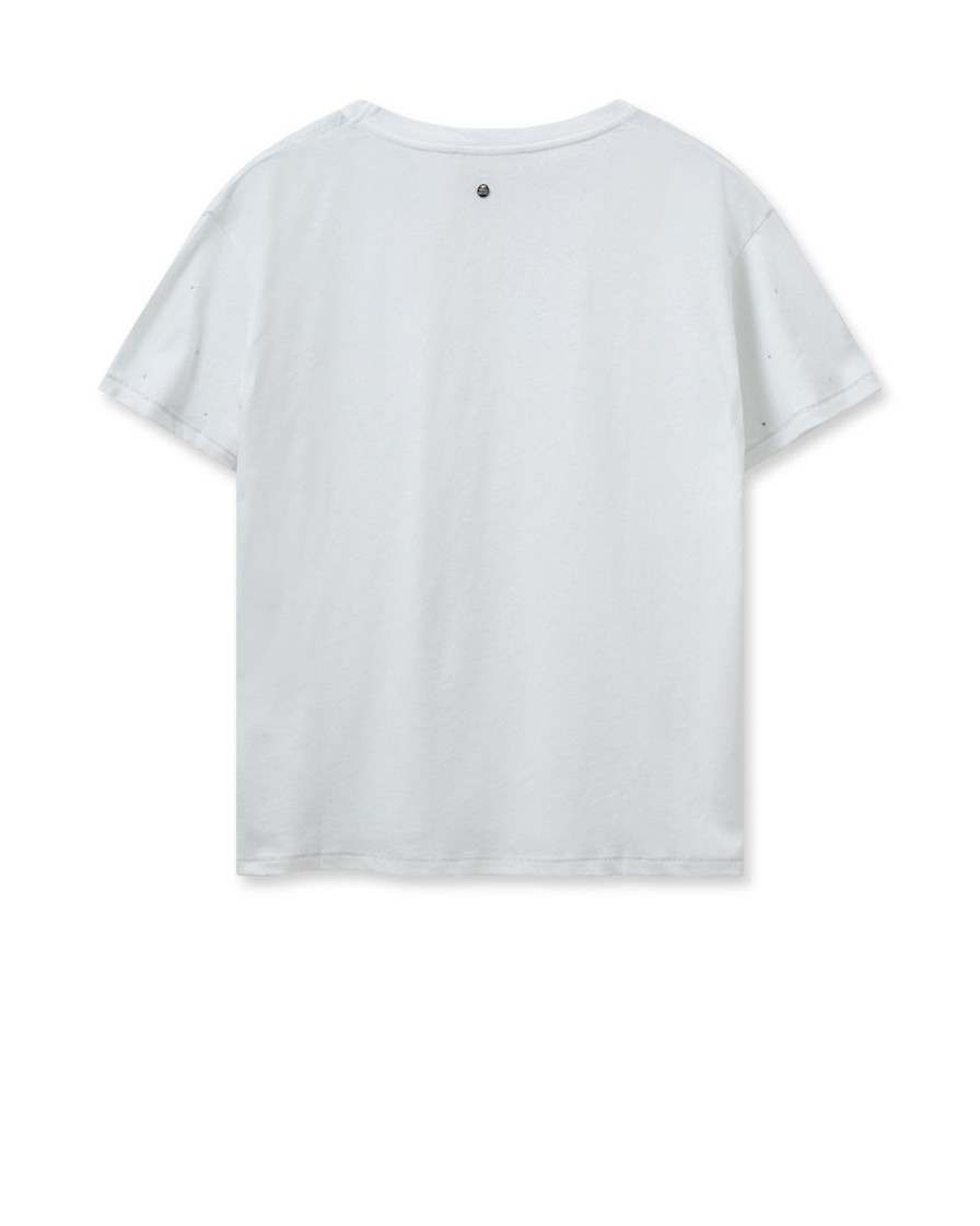 Best Mos Mosh Mmmain V-Ss Deco Tee White