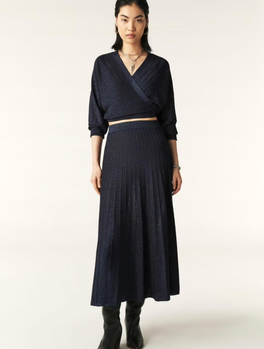 Online ba&sh Brycey Skirt Marine