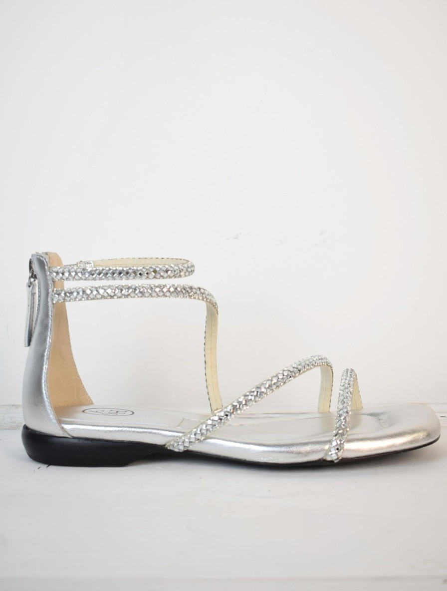 Best ASH Robbie Crystal Sandals Silver