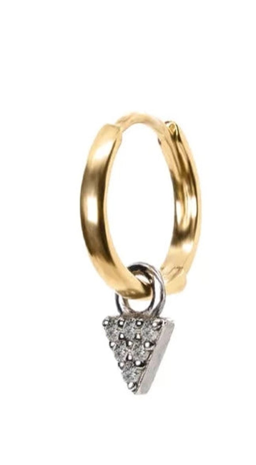 Wholesale Kirstie Le Marque Tiny Diamond Charm Gold Huggie Hoop