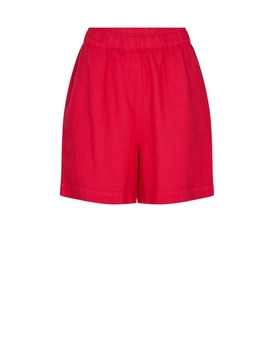 Best Mos Mosh Mmemmi Linen Shorts Tomato