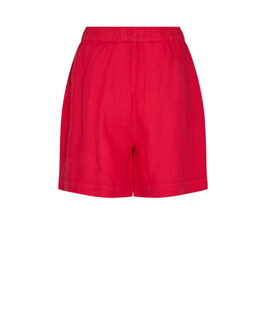 Best Mos Mosh Mmemmi Linen Shorts Tomato