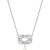 Best Claudia Bradby Love Knot Pearl Necklace Silver