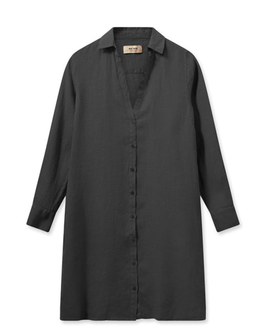 Online Mos Mosh Mmreille Linen Dress Black