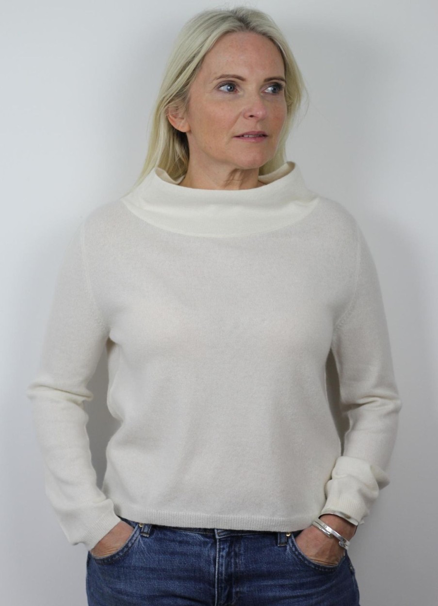 Wholesale Sass & Edge Latimer Turtle Neck White Ice