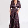 Best Jessica Russell Flint Faux Wrap Maxi Dress Aurora