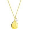 Online Claudia Bradby The World Is Your Oyster Micro Necklace Gold