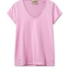 Clearance Mos Mosh Mmtulli V-Ss Tee Begonia Pink