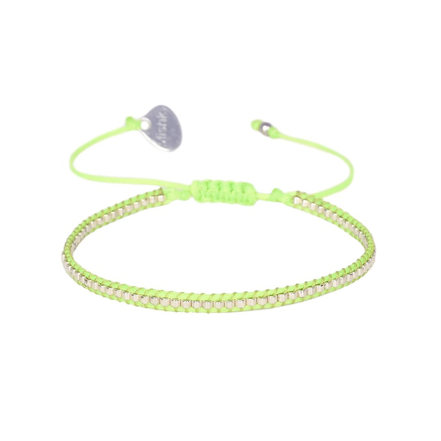 Online Mishky Neon Row Bracelet Lime