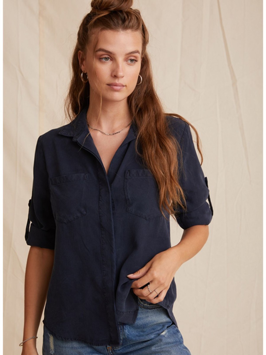 Best bella dahl Split Back Shirt Endless Sea