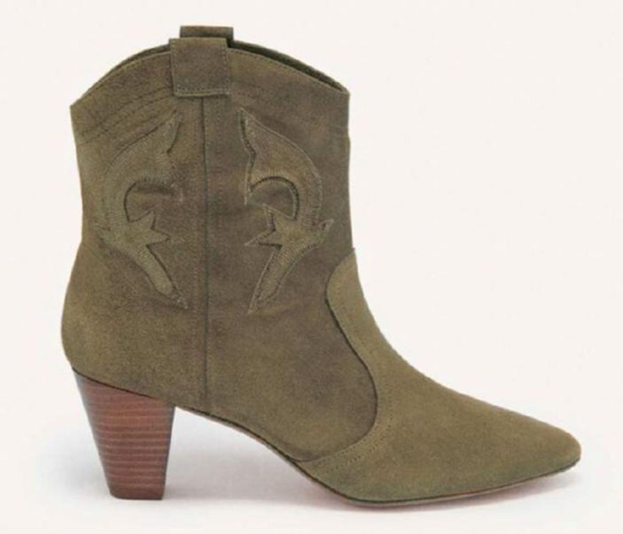 Clearance ba&sh Casey Boots Khaki