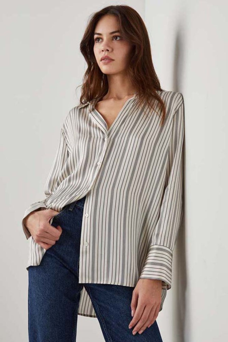 Clearance Rails Dorian Shirt Providence Stripe