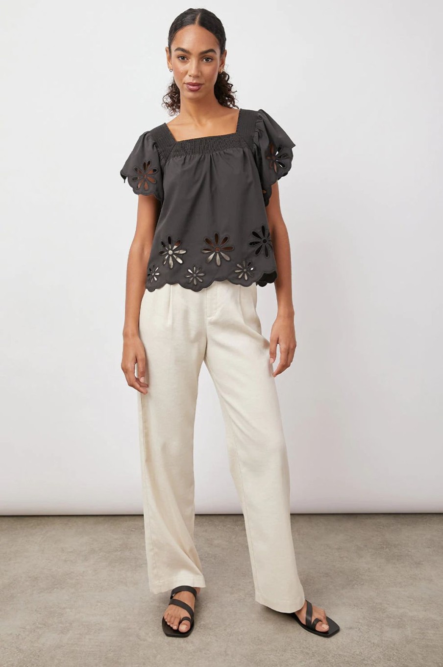 Clearance Rails Sonora Top Black Eyelet