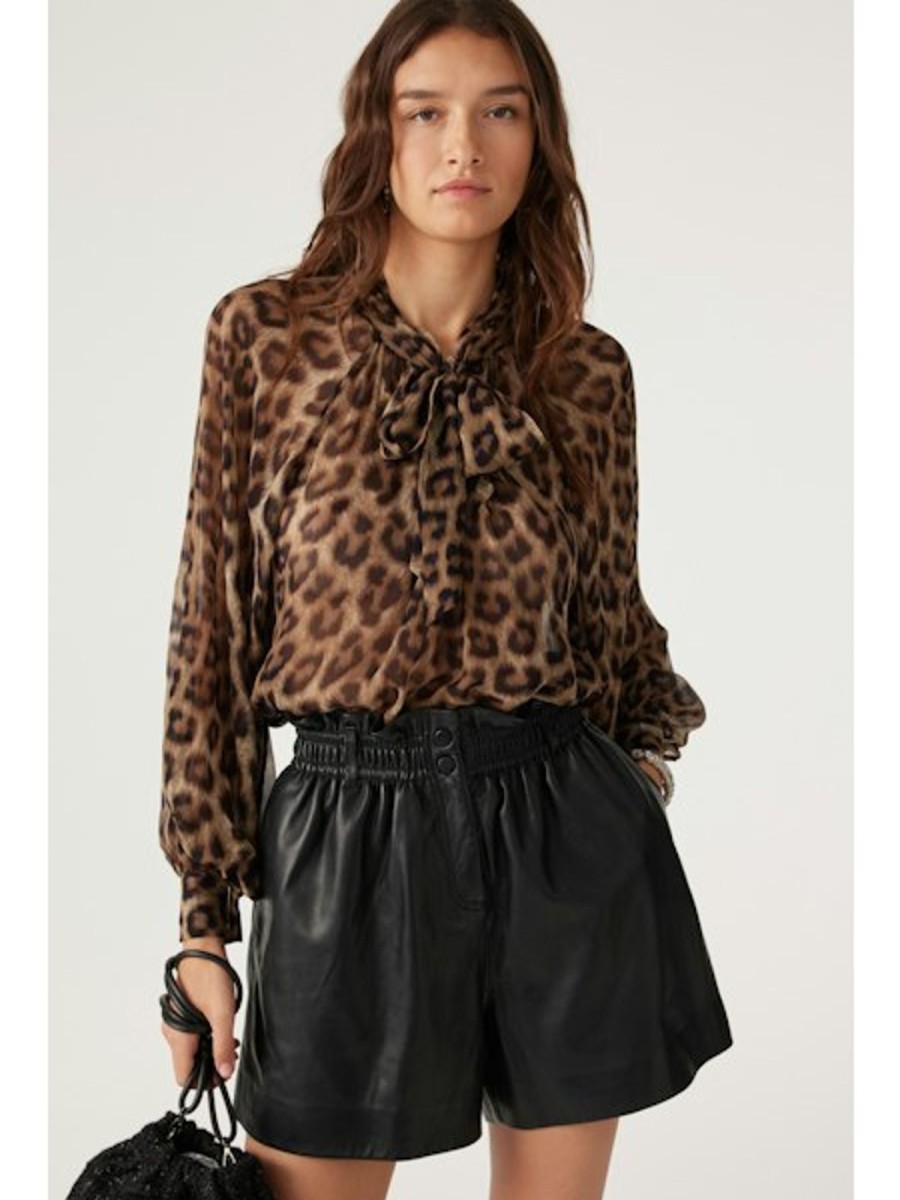 Clearance ba&sh Floe Shirt Leopard