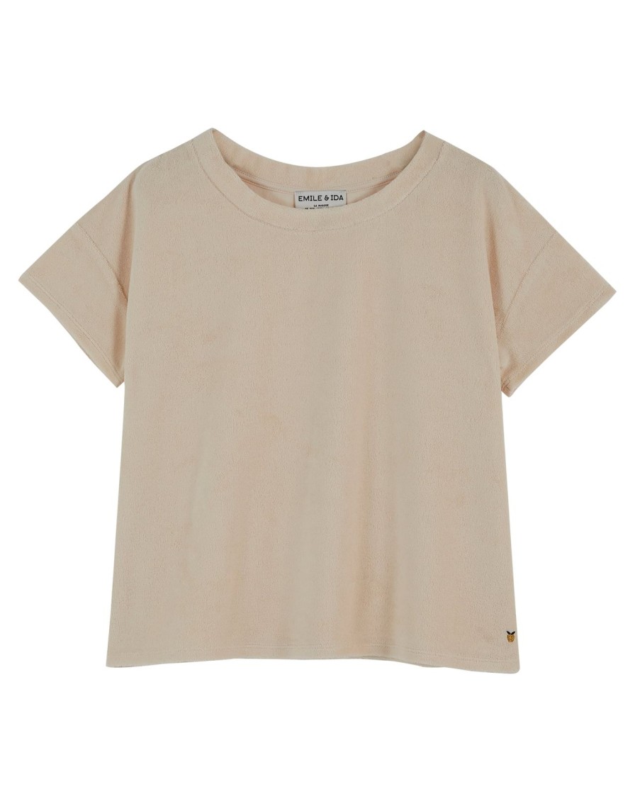 Online Emile & Ida Zay Terry Jersey Tee Cream