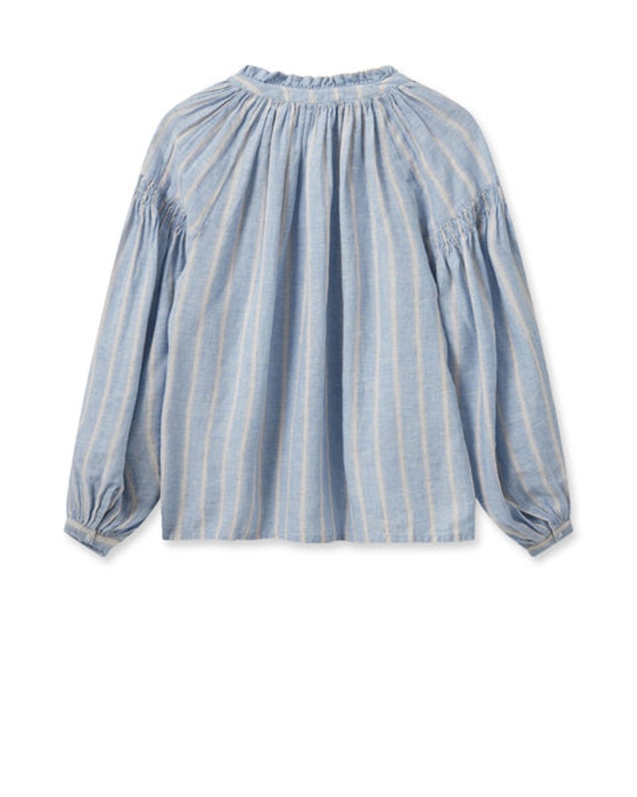 Online Mos Mosh Mmsafi Striped Shirt Cashmere Blue