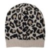 Online Somerville Scarves Leopard Cashmere Beanie Camel/Black