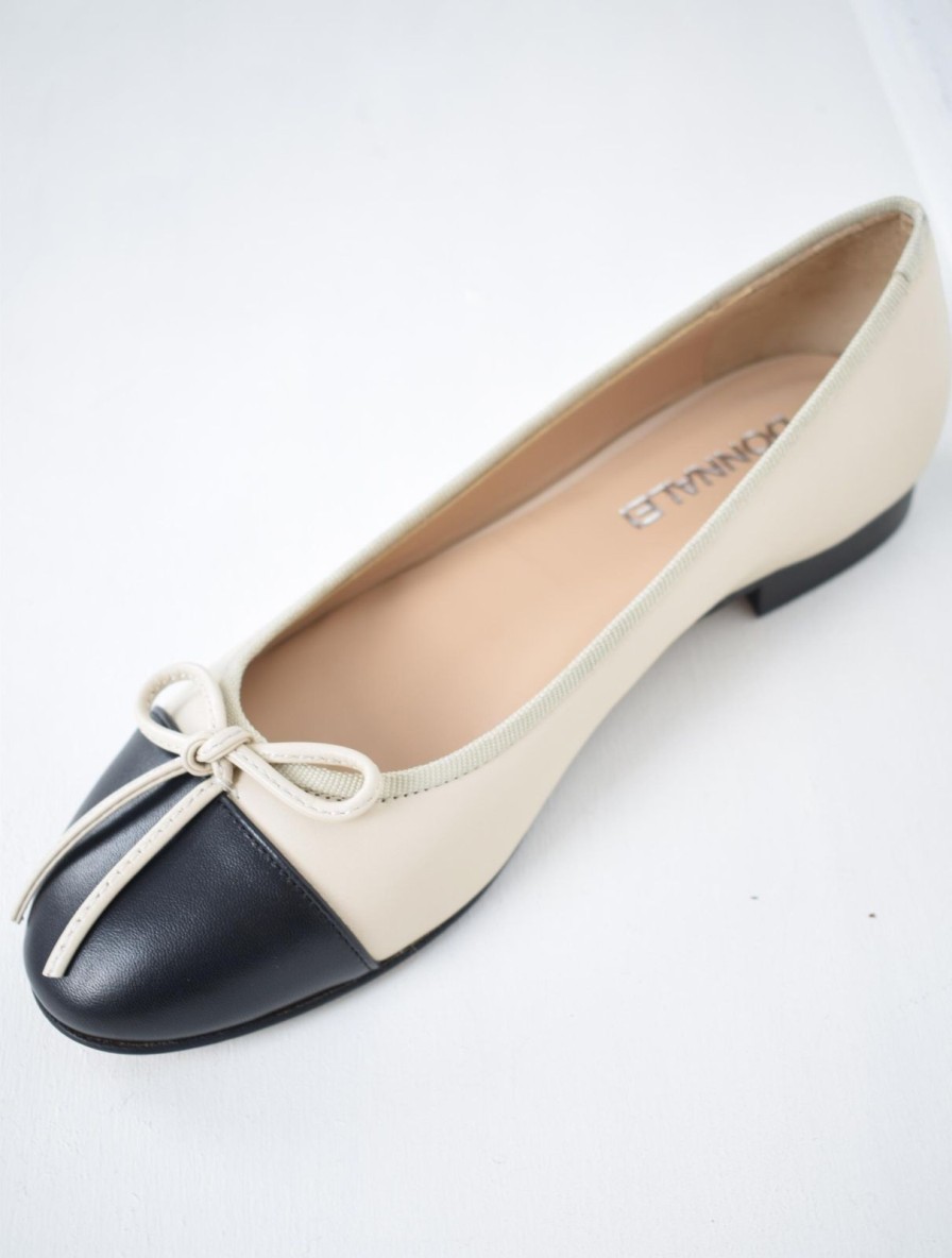 Clearance Donna Lei Coco Ballerina Pump Blush/Black