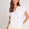 Best bella dahl Twin Pocket Ss Shirt White