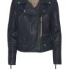 Online MDK Seattle Thin Leather Jacket Blue Night