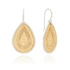 Clearance Anna Beck Contrast Dotted Teardrop Earrings - Gold