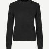 Hot Samsoe Samsoe Charlotte Knit Sweater Black