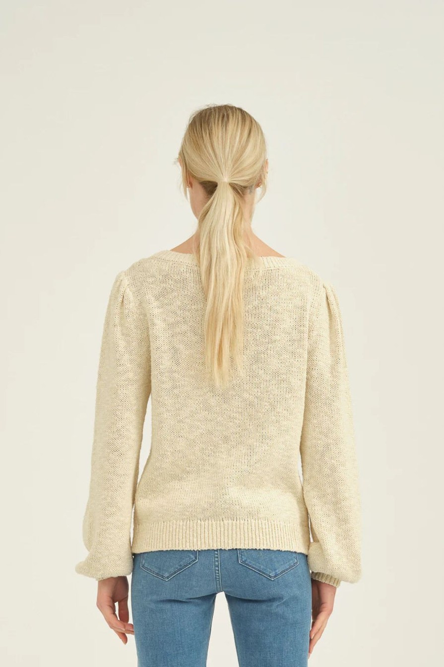 Hot Pieszak May Boatneck Knit Whisper White