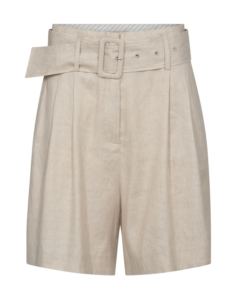 Best Mos Mosh Mmuni Linen Shorts Cement