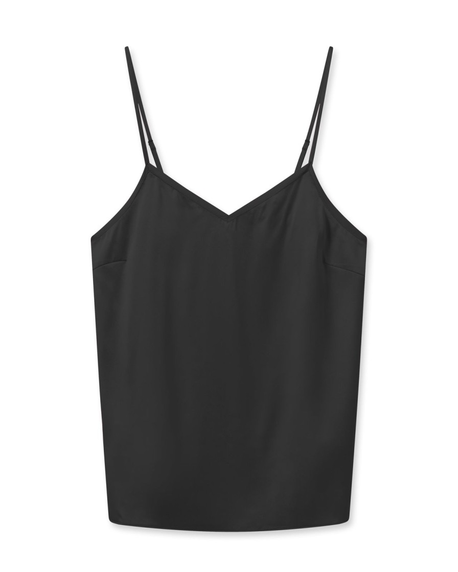 New Mos Mosh Mmditte Silk Singlet Black