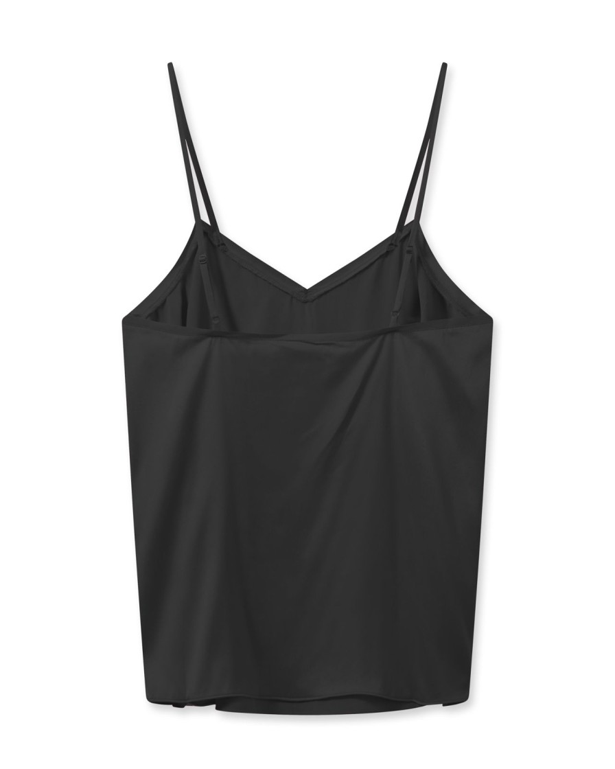 New Mos Mosh Mmditte Silk Singlet Black