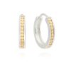 Hot Anna Beck Small Hinge Hoop Earrings Silver/Gold