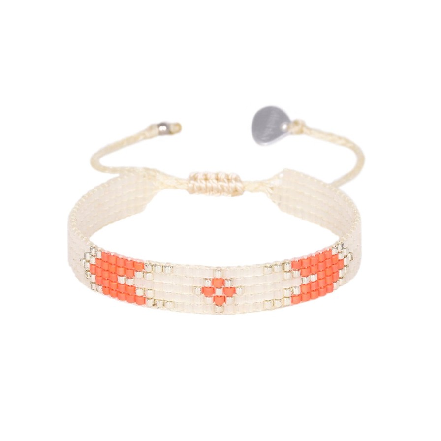 New Mishky Peeky Xs Bracelet Orange/Ivory