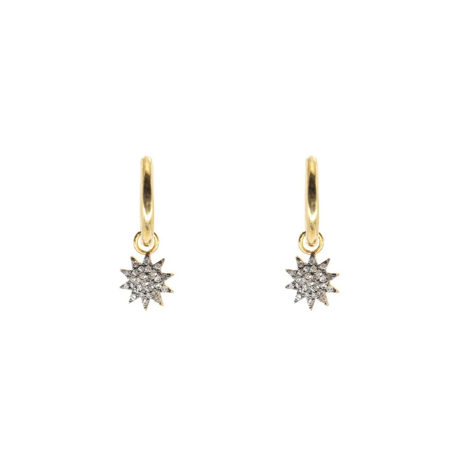 Online Kirstie Le Marque Diamond Starburst Hoops