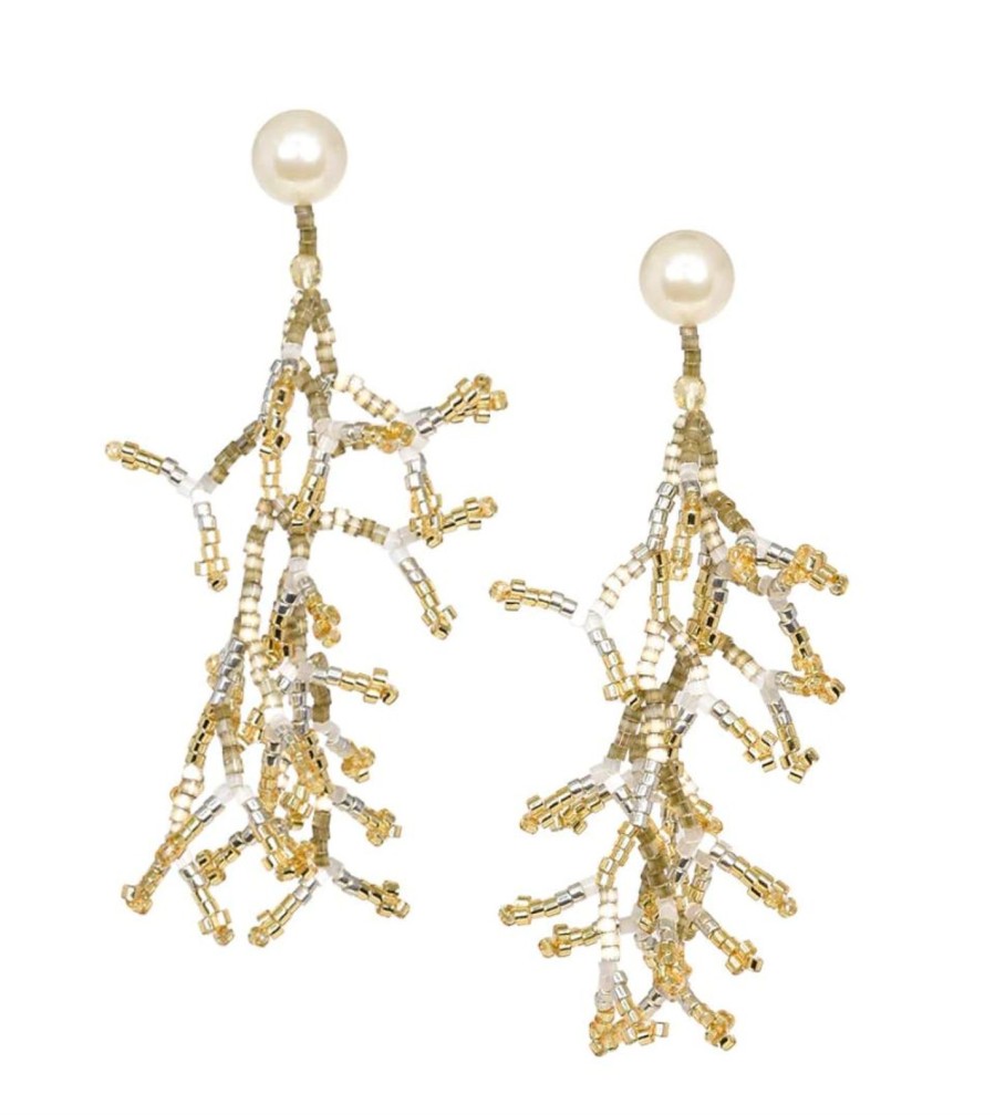 Best Mishky Coralia Earrings Stud Gold