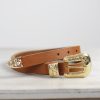 Hot Mercules Rosette Belt Brown