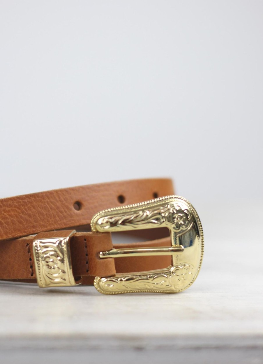 Hot Mercules Rosette Belt Brown