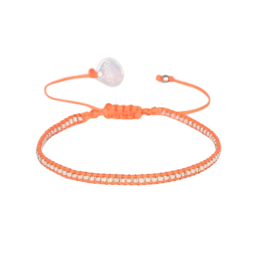 New Mishky Neon Row Bracelet Orange