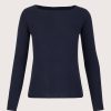 Wholesale Sass & Edge Renfrew Cashmere Boat Neck Navy