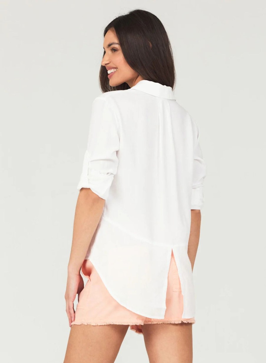 New bella dahl Split Back Shirt White