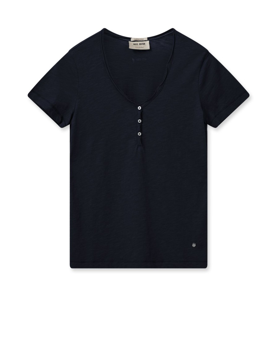 Clearance Mos Mosh Mmastin Basic Tee Salute Navy