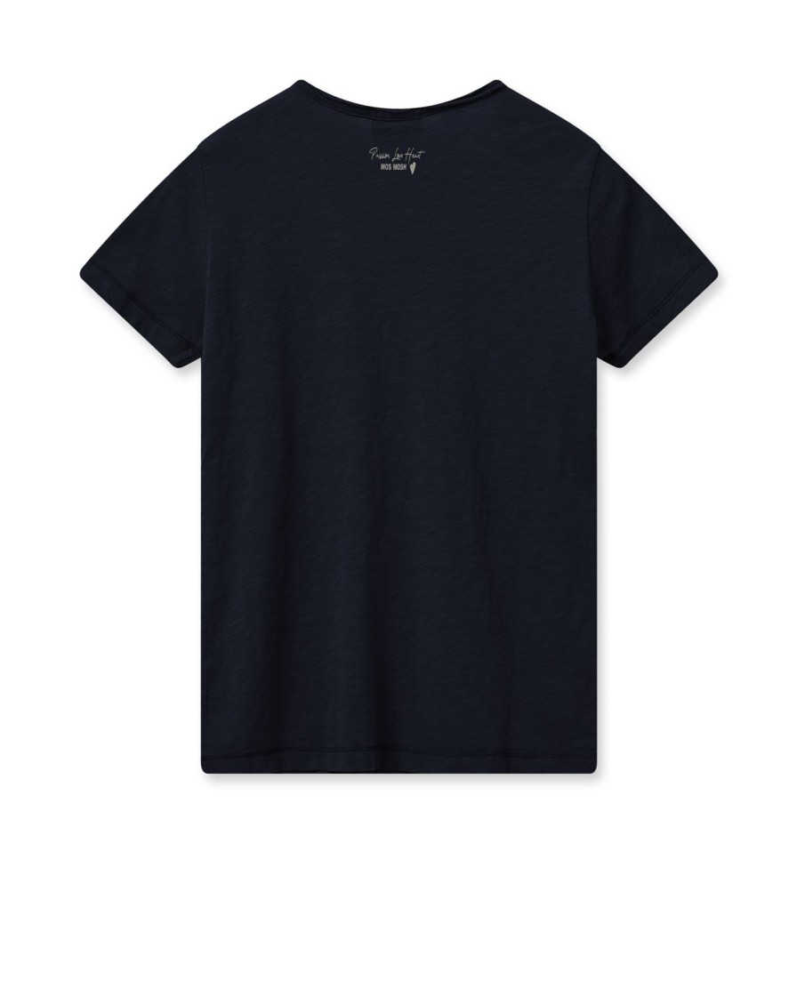 Clearance Mos Mosh Mmastin Basic Tee Salute Navy